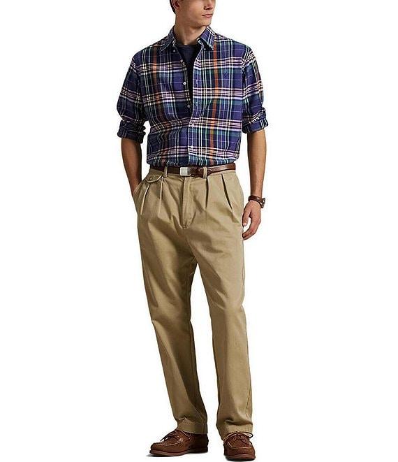 Polo Ralph Lauren Classic Fit Plaid Oxford Long Sleeve Woven Shirt Product Image