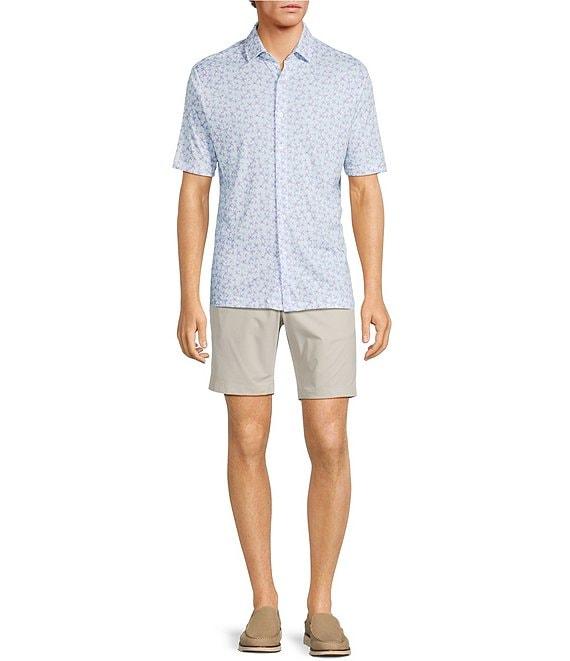 Hart Schaffner Marx The Blueprint Collection Short Sleeve Stipple Floral Print Shirt Product Image