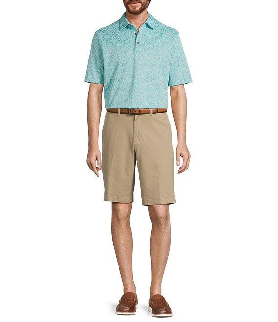 Roundtree & Yorke Short Sleeve Patterned Polynosic Polo Shirt Product Image