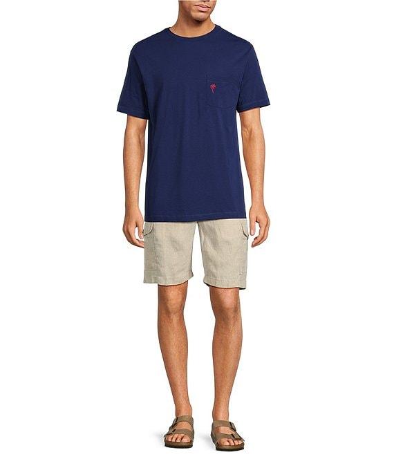 Caribbean Linen 9#double; Inseam Linen Cargo Shorts Product Image