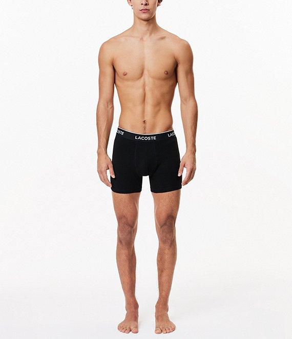 Lacoste Branded Waistband 5#double; Inseam Boxer Briefs 3-Pack Product Image