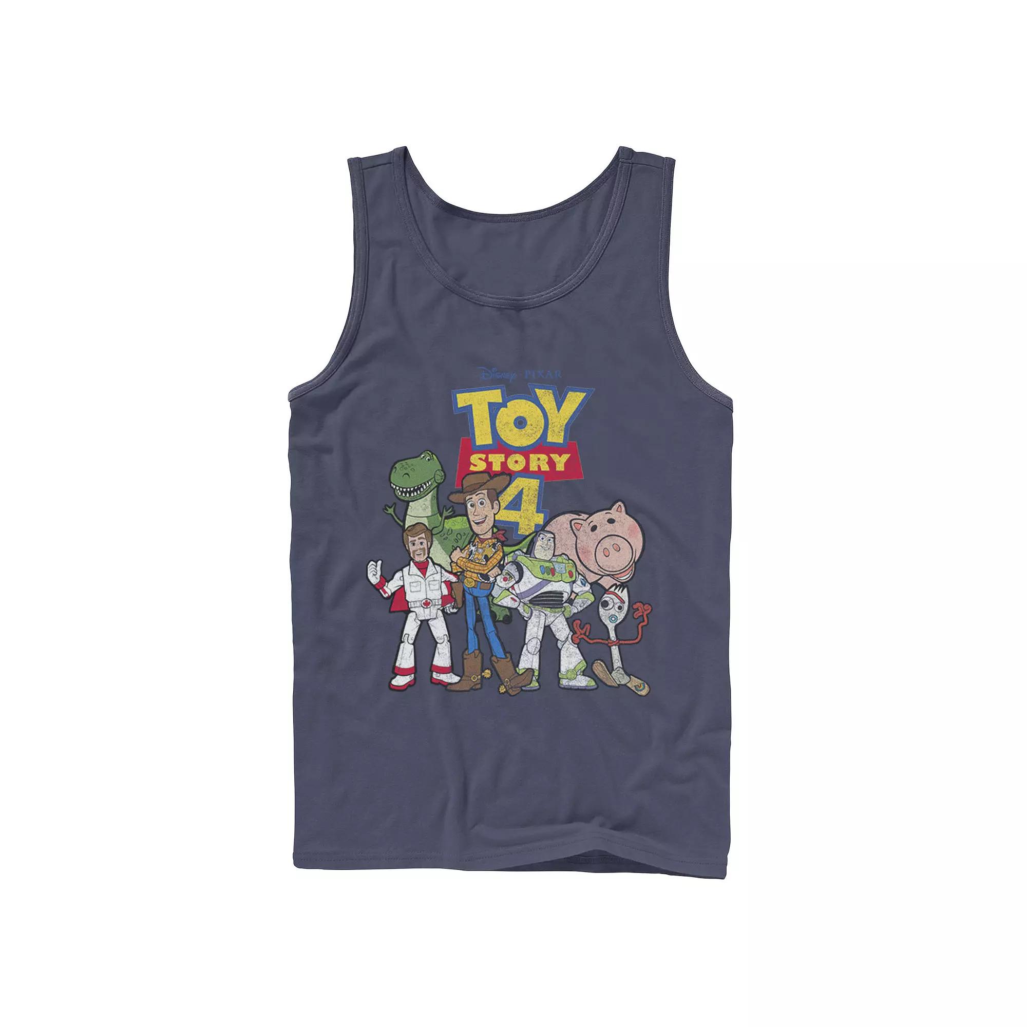 Disney / Pixar's Toy Story 4 Men's New Group Shot Movie Logo Poster Tank Top,  Product Image
