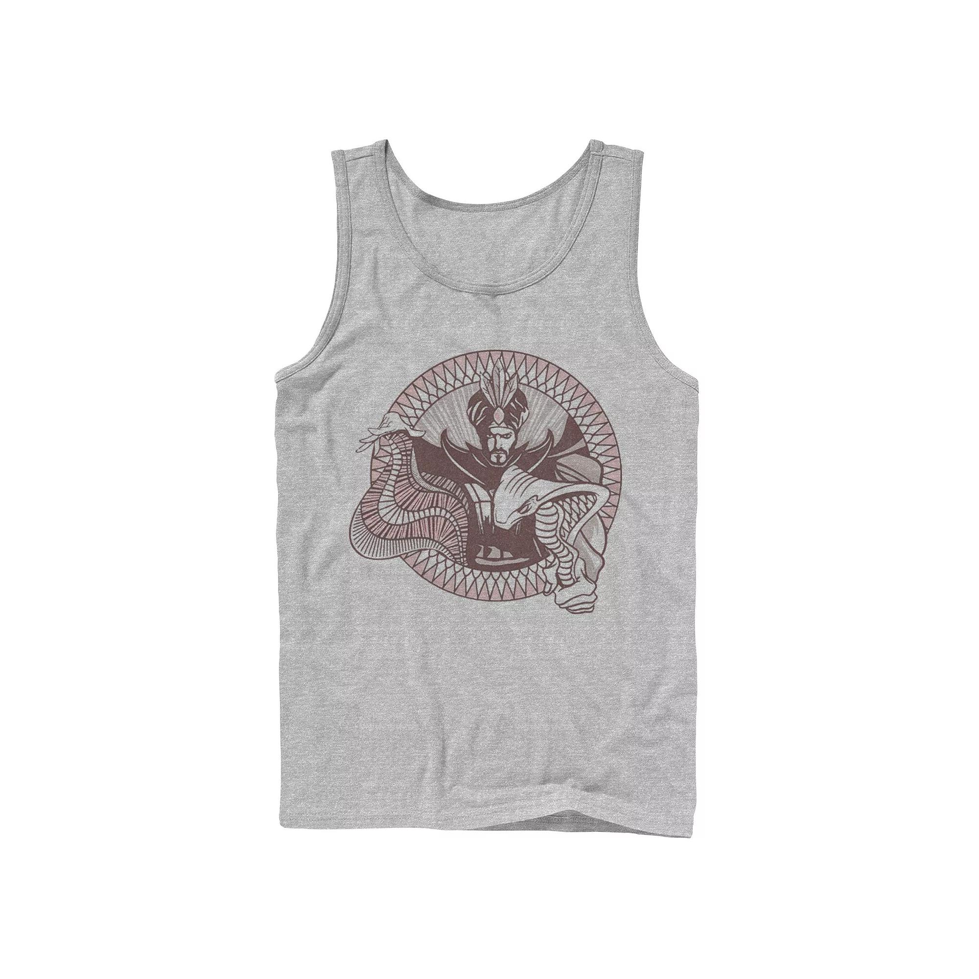 Men's Disney's Aladdin Live Action Jafar Line Art Circle Portrait Tank Top,  Product Image