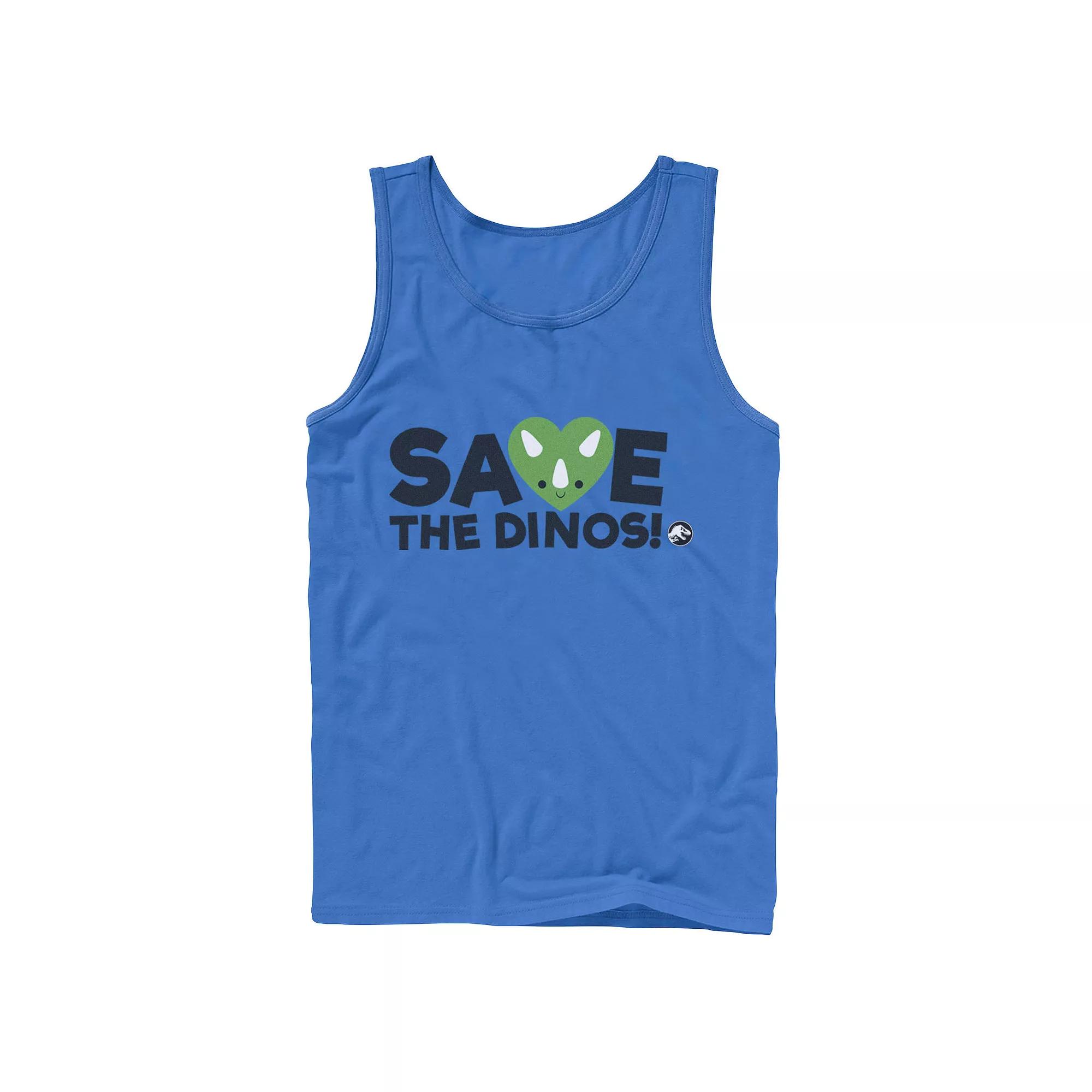Men's Jurassic World: Fallen Kingdom Save The Dinos! Tank Top,  Product Image