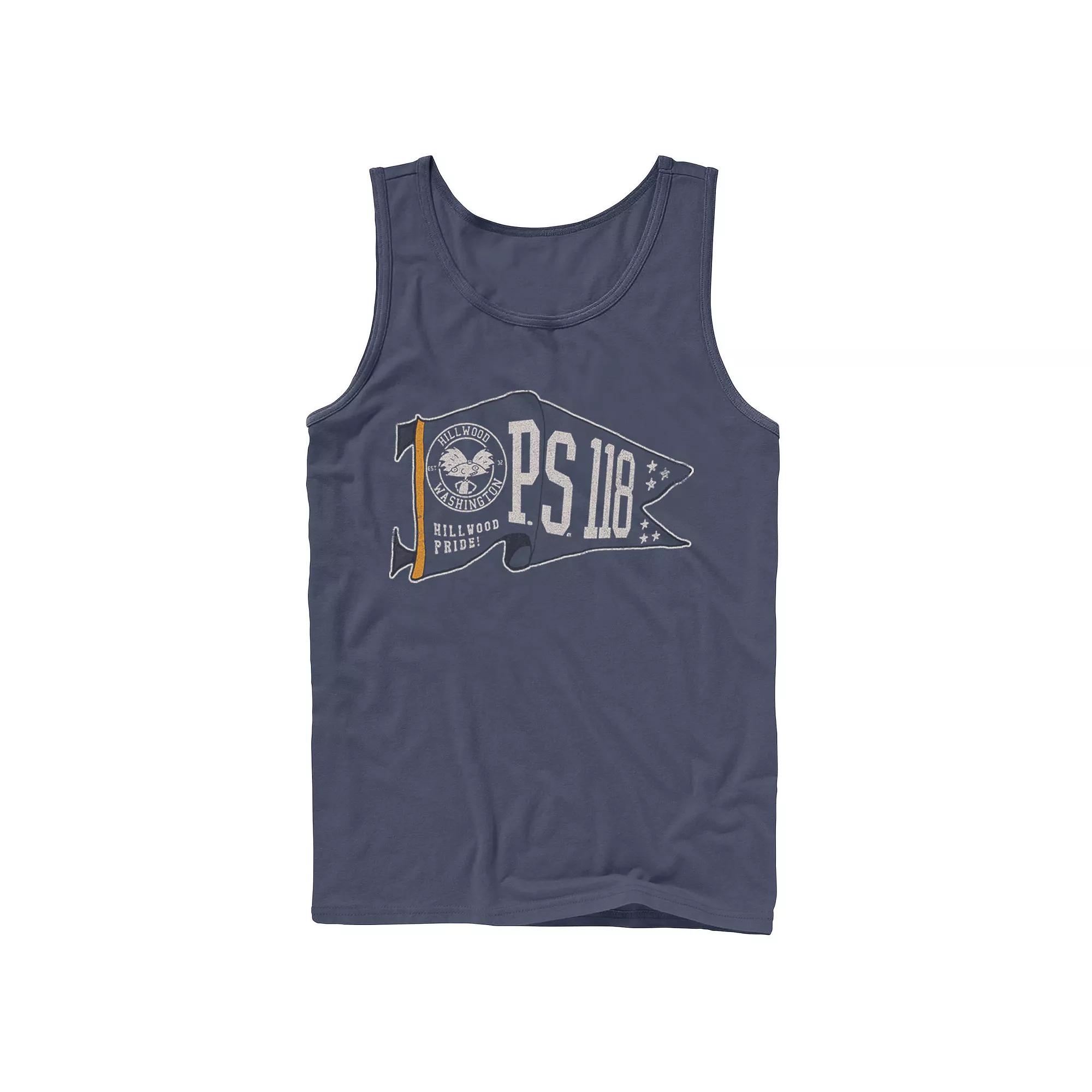 Men's Nickelodeon Hey Arnold PS 118 Waving Pennant Tank Top,  Product Image