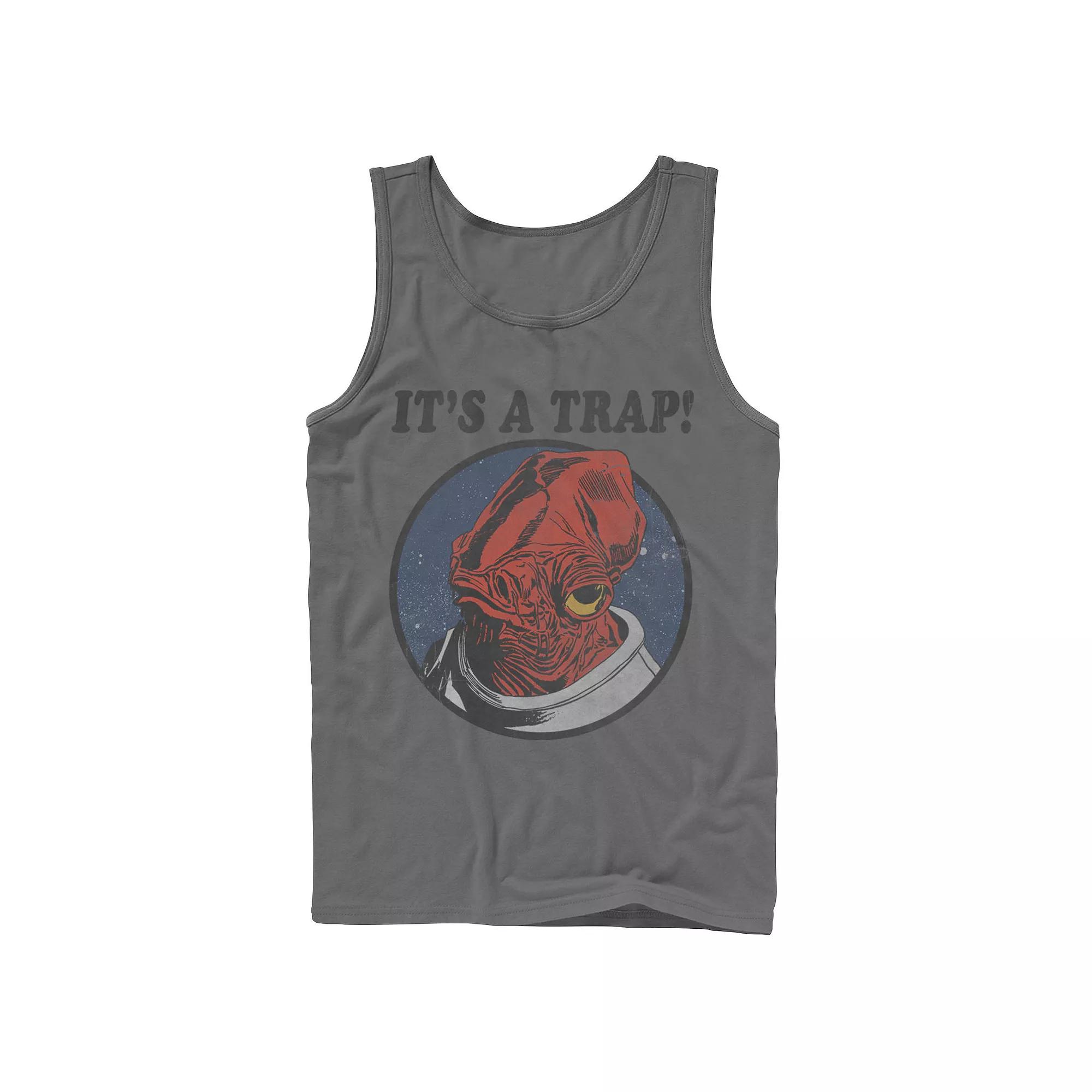 Men's Jurassic Park Tilted Retro Grid Logo Tank Top,  Product Image