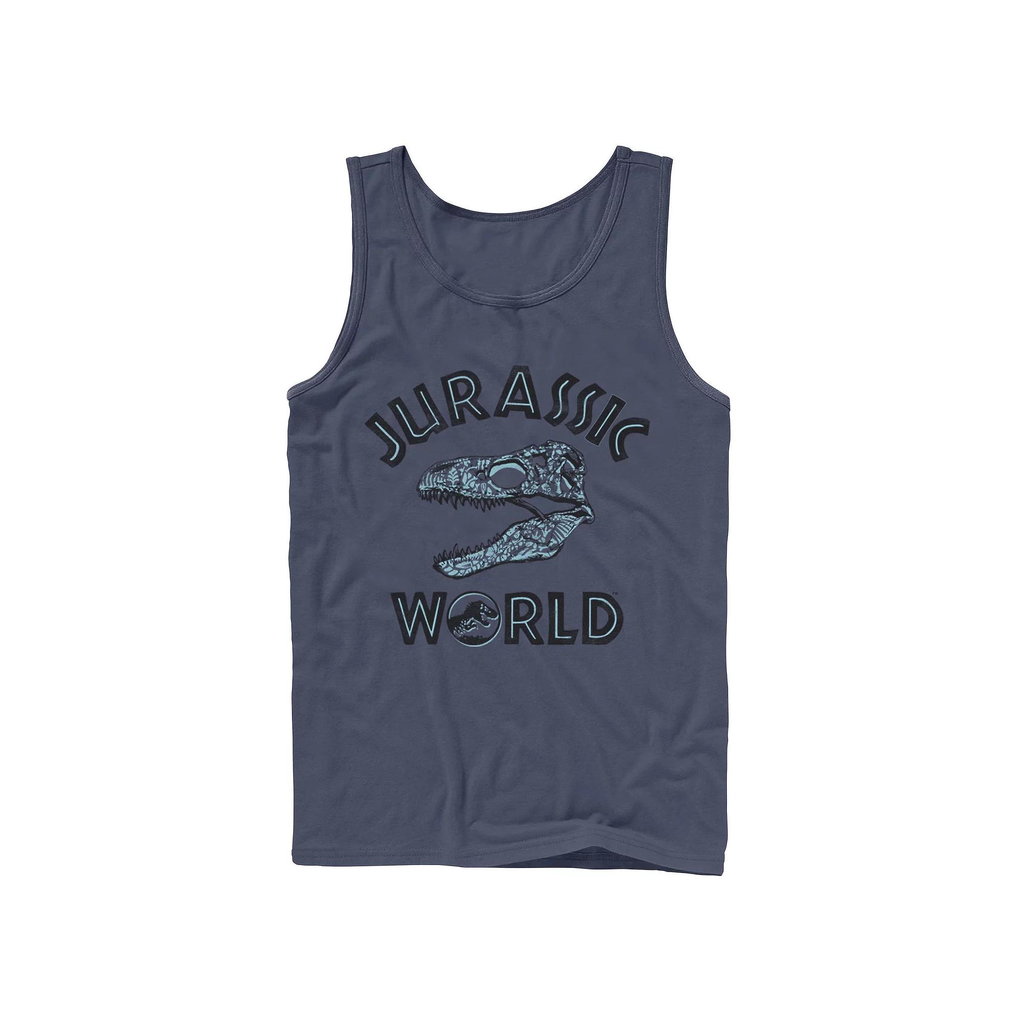 Mens Jurassic Park T-Rex Red Safari Collage Tank Top, Men's,  Product Image
