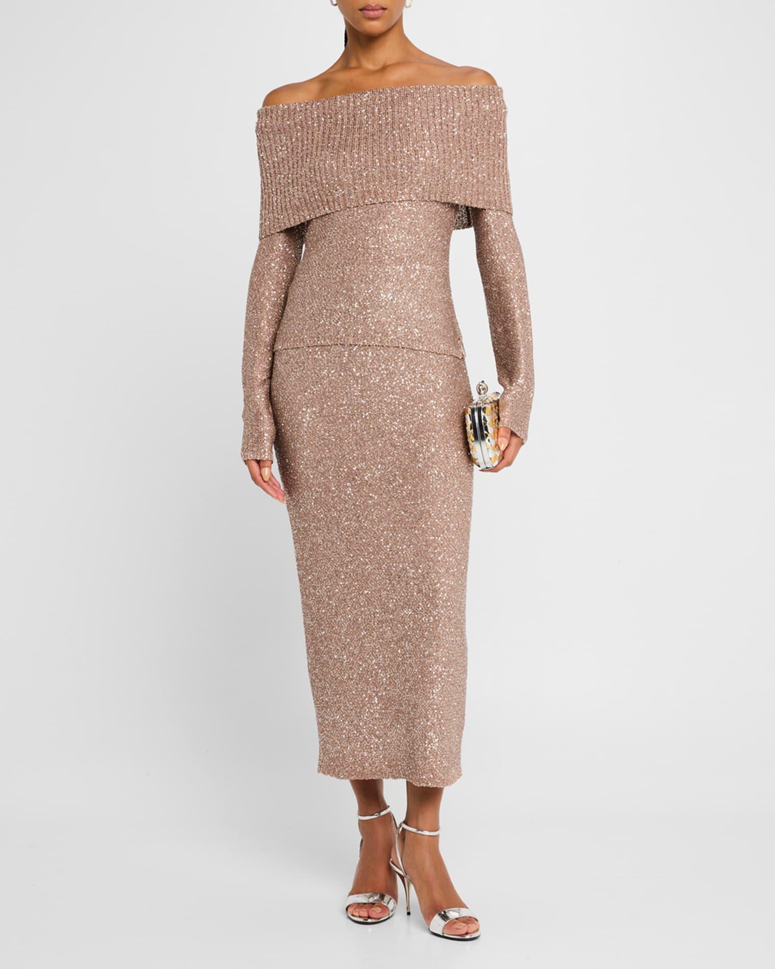 Dana Sparkly Knit Skirt Product Image