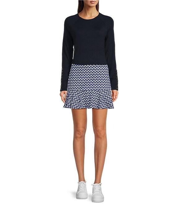 J.McLaughlin Jamey Crew Neck Button Trim Raglan Sleeve Sweater Product Image