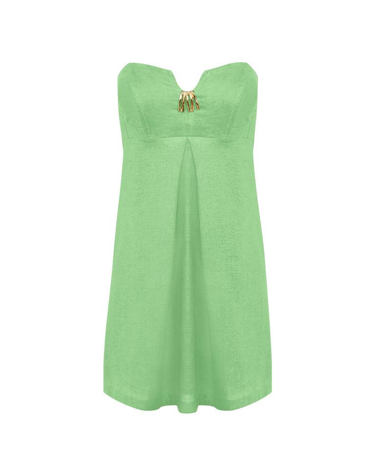 Lucile Detail Short Dress (Exchange Only) - Seaside Product Image