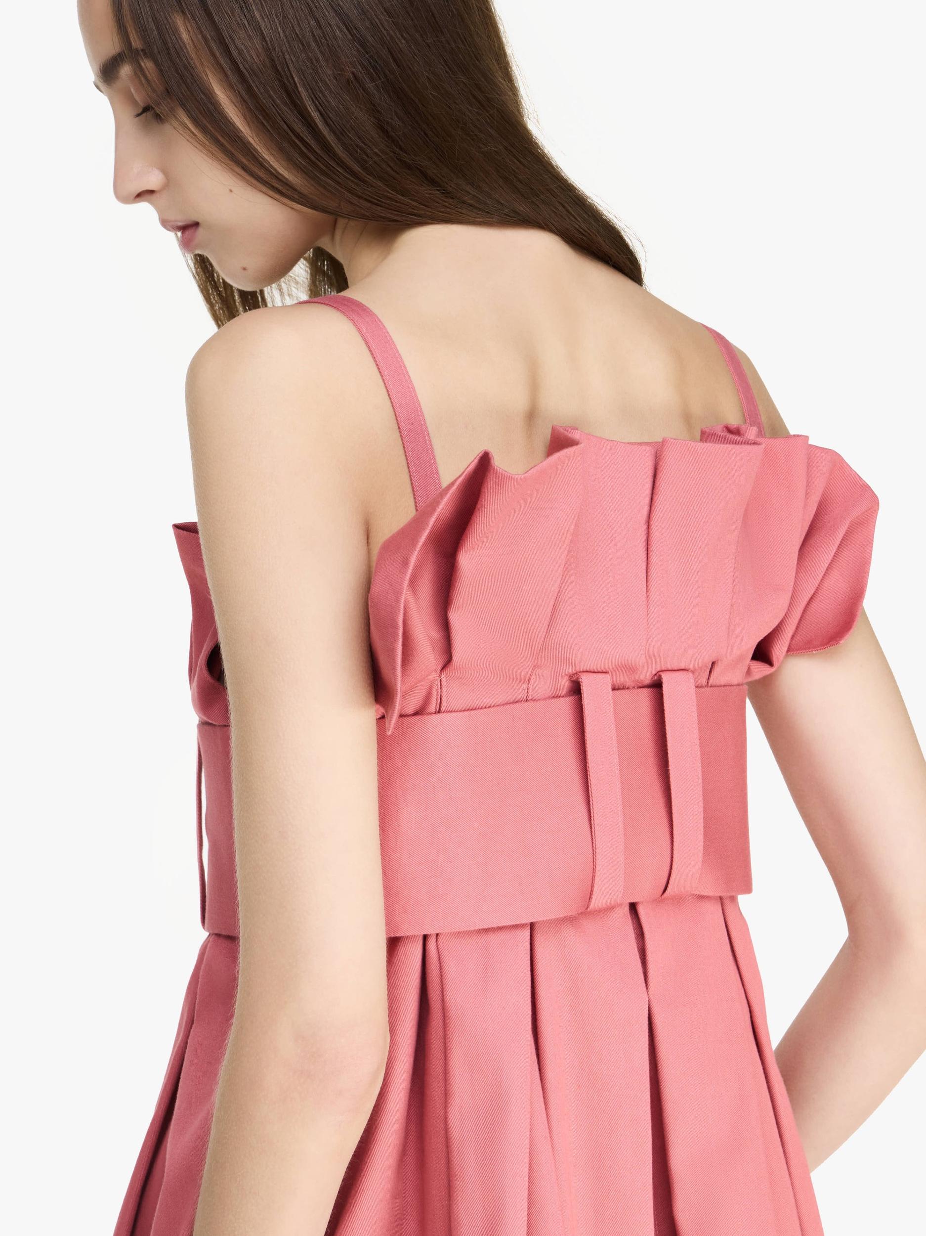 PLEATED D-RING MINI DRESS Product Image