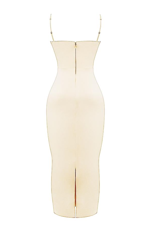 Costanza  vintage cream maxi dress Product Image