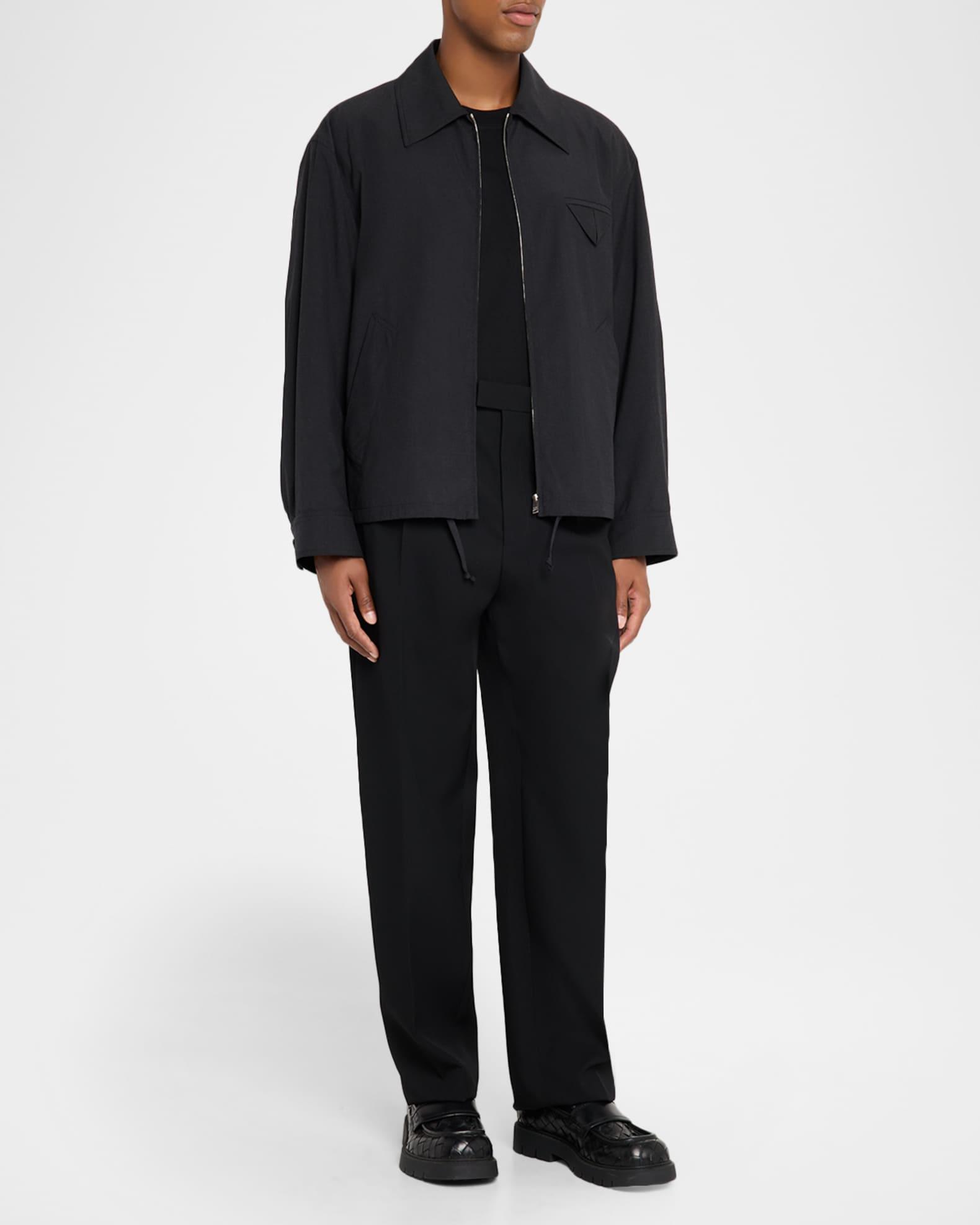 Men's Wool Triangle-Pocket Full-Zip Blouson Product Image