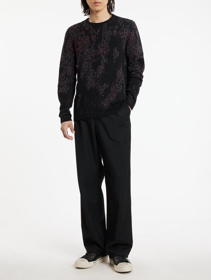 JOHN VARVATOS PYTHON JACQUARD SWEATER Product Image