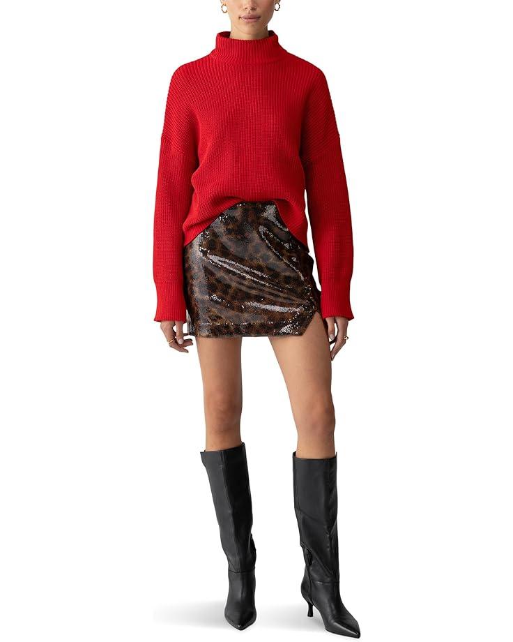 Cable Mock Neck Sweater Product Image