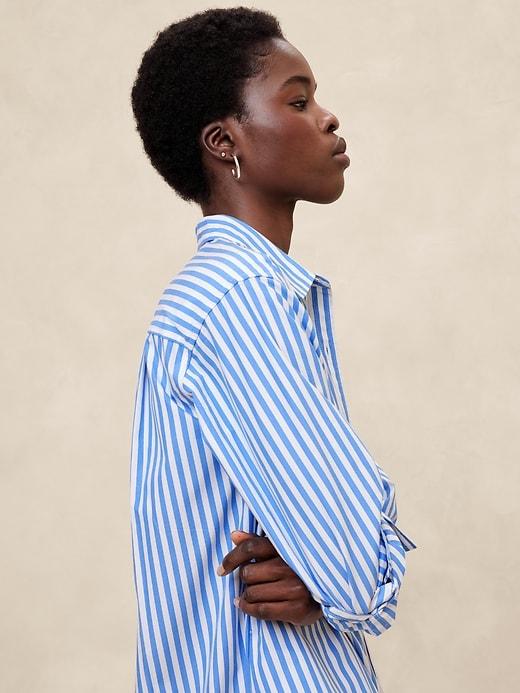 Midi Poplin Shirtdress Product Image