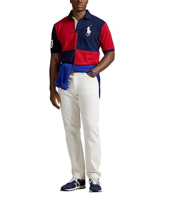 Polo Ralph Lauren Big & Tall Classic Fit Big Pony Mesh Color Block Short Sleeve Polo Shirt Product Image