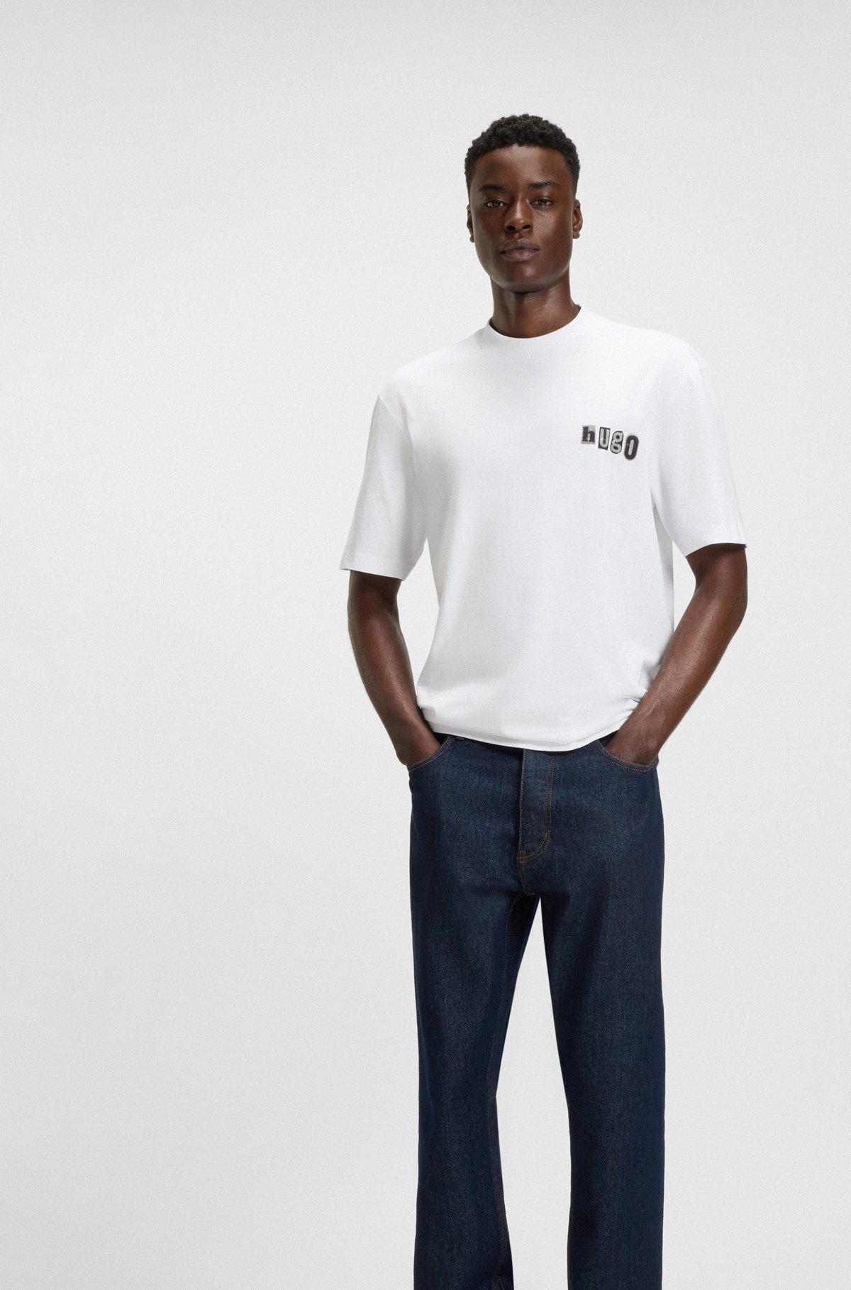 Cotton T-shirt with logo artwork Product Image