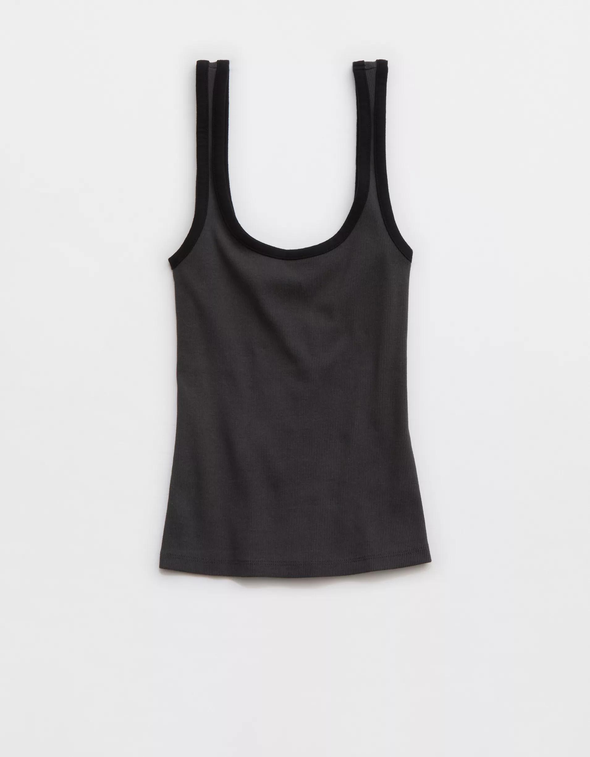Aerie Double Scoop Neck Tank Top Product Image