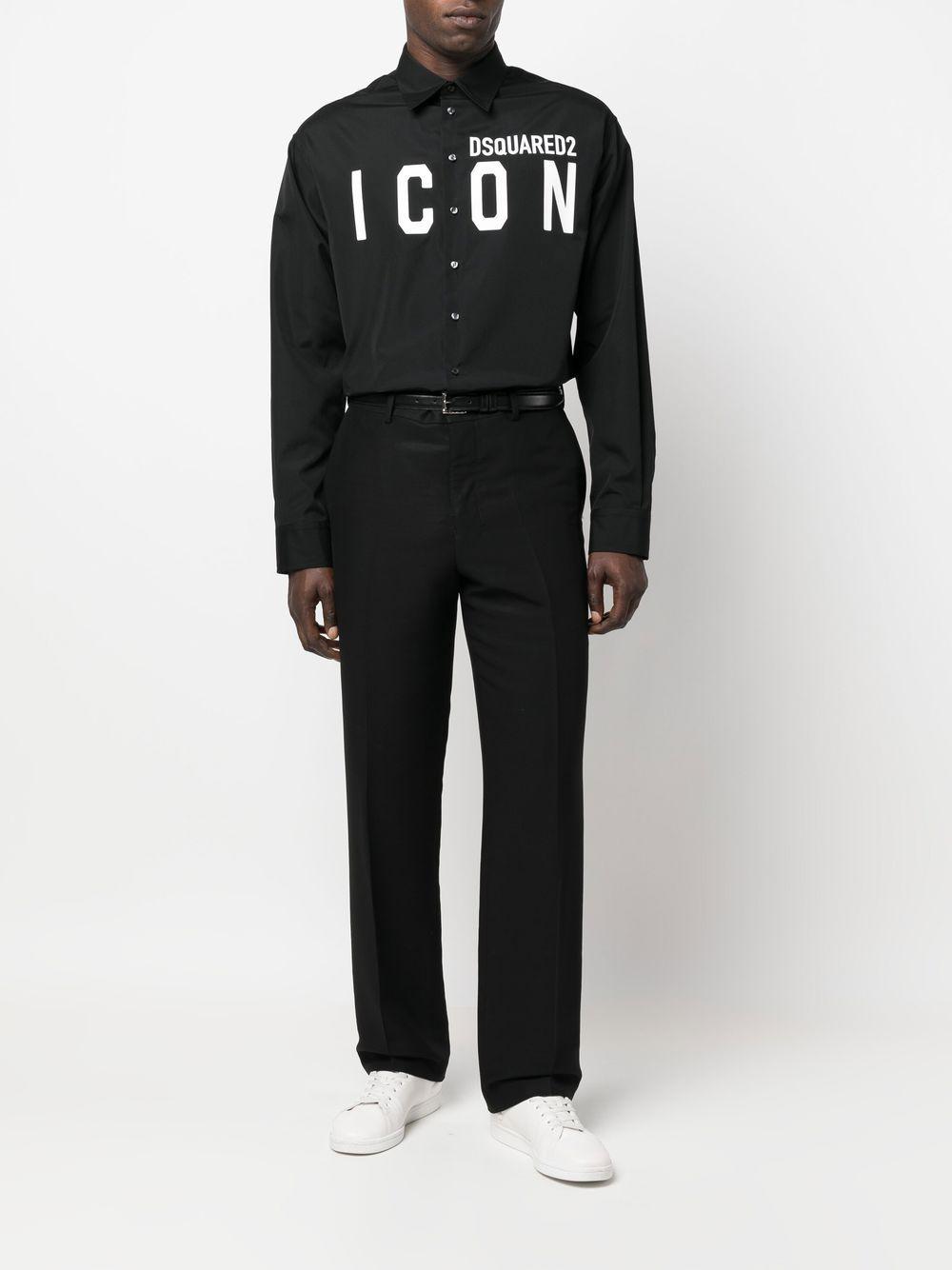 logo-print cotton shirt Product Image