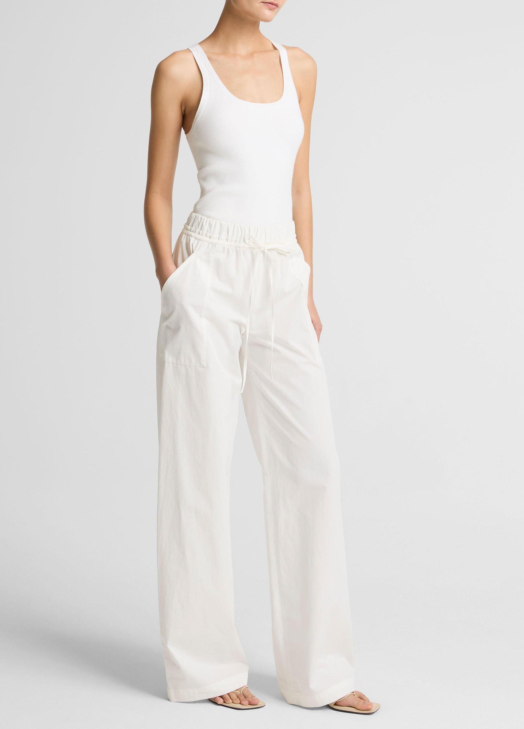 Cotton Double-Waist Drawstring Pant Product Image