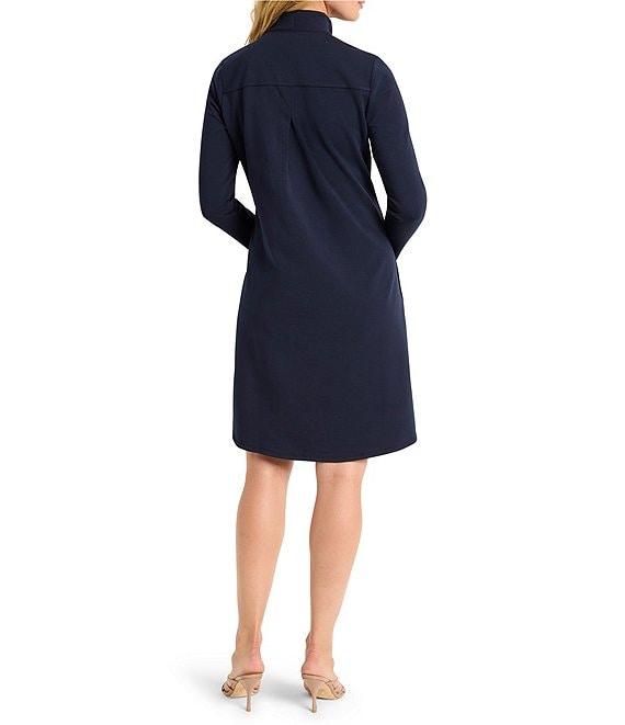 NIC + ZOE Ruffled Up V-Neck Long Sleeve Dress Product Image