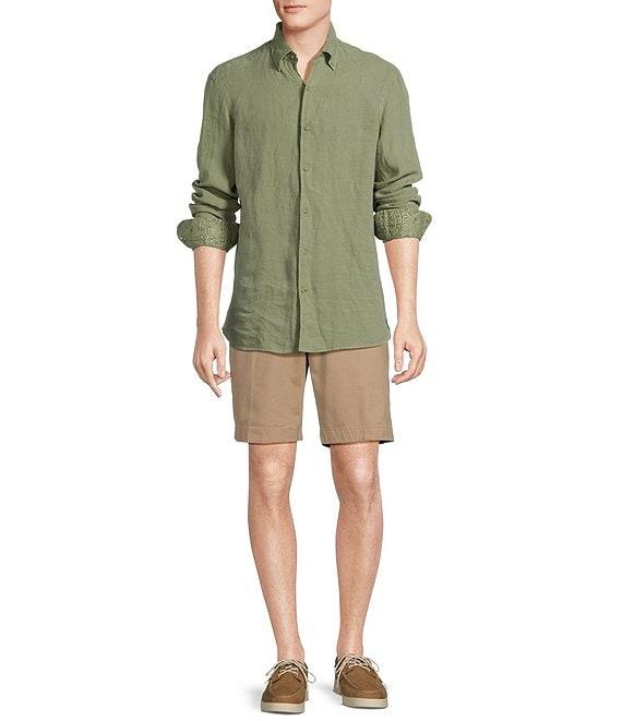 Cremieux Blue Label Cape Town Collection Solid Long Sleeve Woven Linen Shirt Product Image