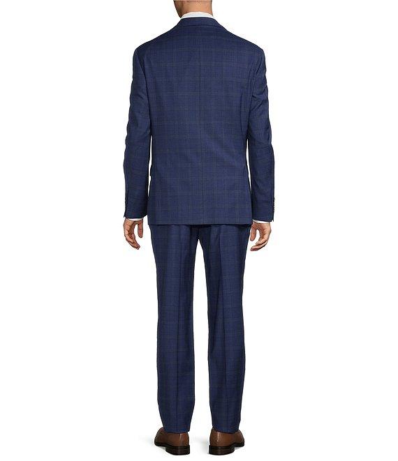 Hart Schaffner Marx Chicgao Fit Flat Front Plaid 2-Piece Suit Product Image
