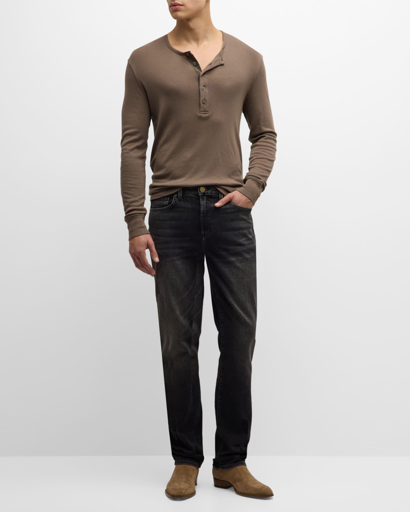 Mens Deniro Dark Wash Straight-Fit Jeans Product Image