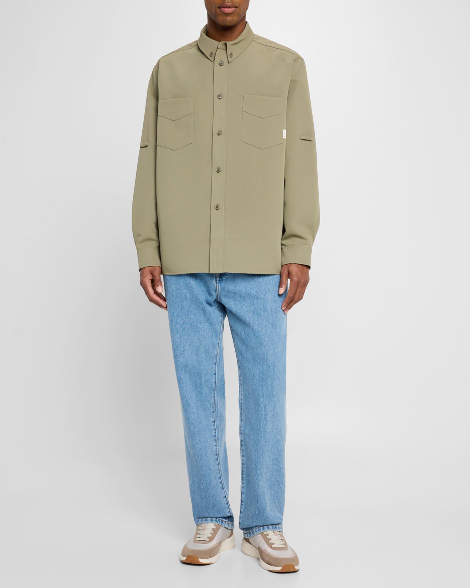 Men's Journeyman Nylon and Suede Low-Top Sneakers Product Image