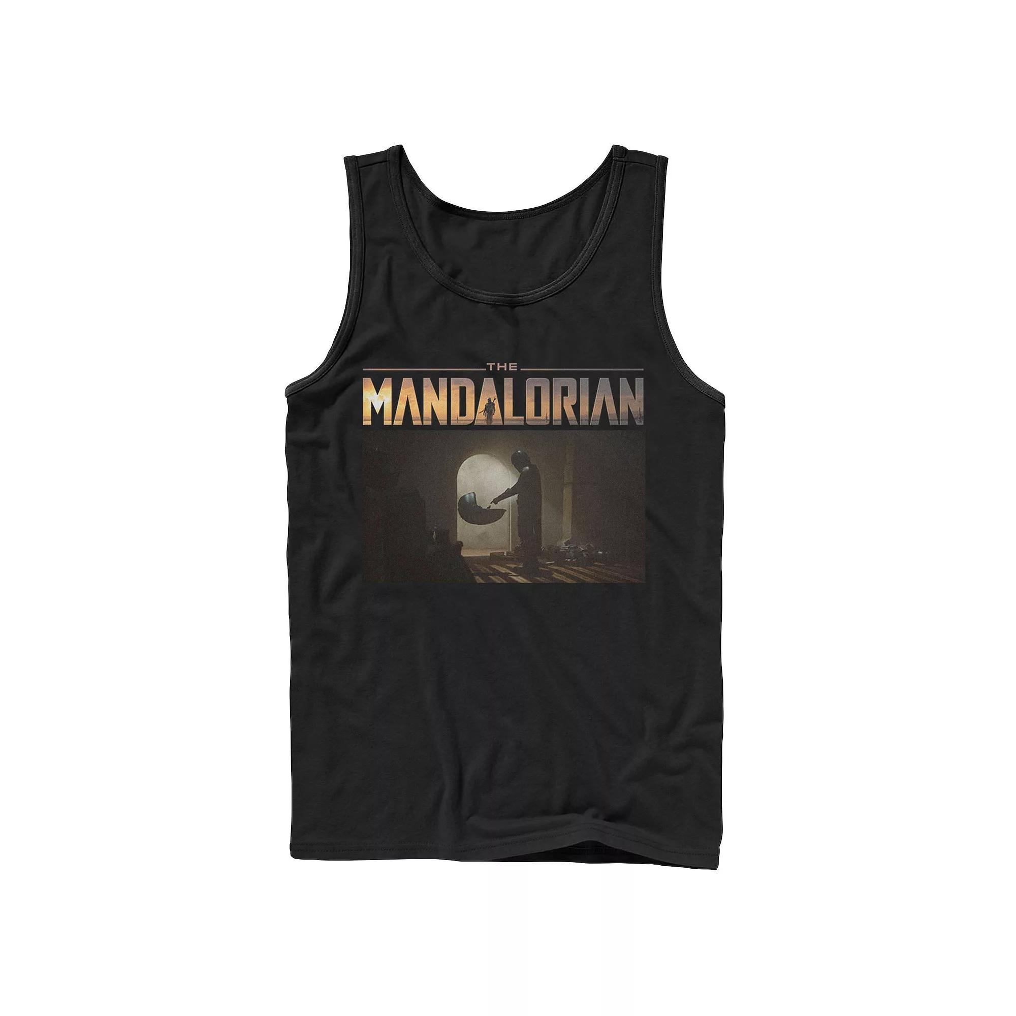 Men's Jurassic Park Gradient Sunset Logo Icon Tank Top,  Product Image