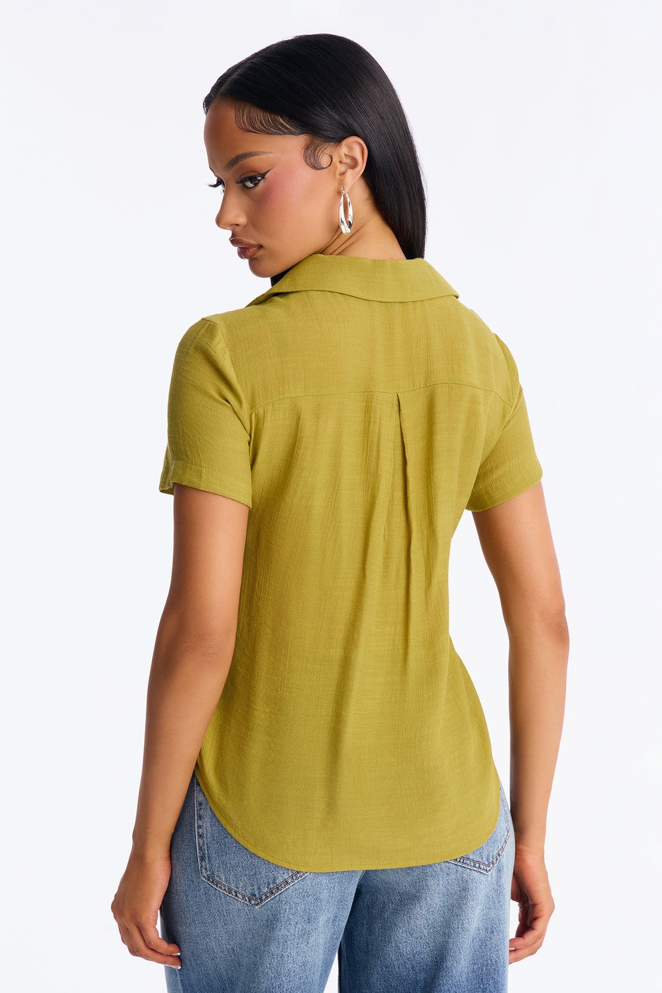 Dawn Shirt - Olive Female Product Image