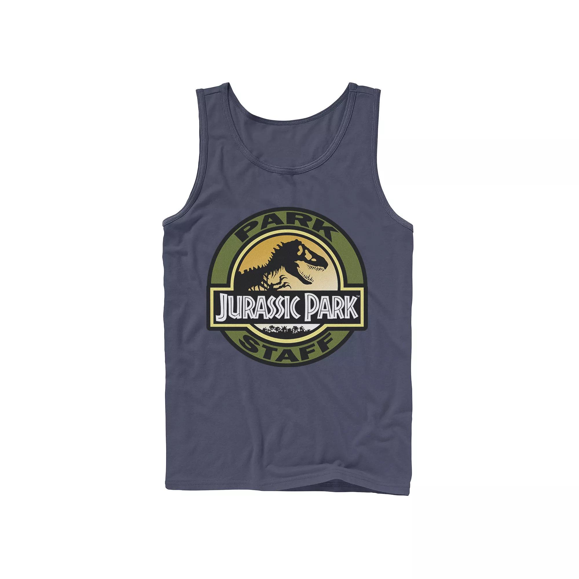 Men's Jurassic Park Staff Icon T-Rex Skeleton Tank Top,  Product Image