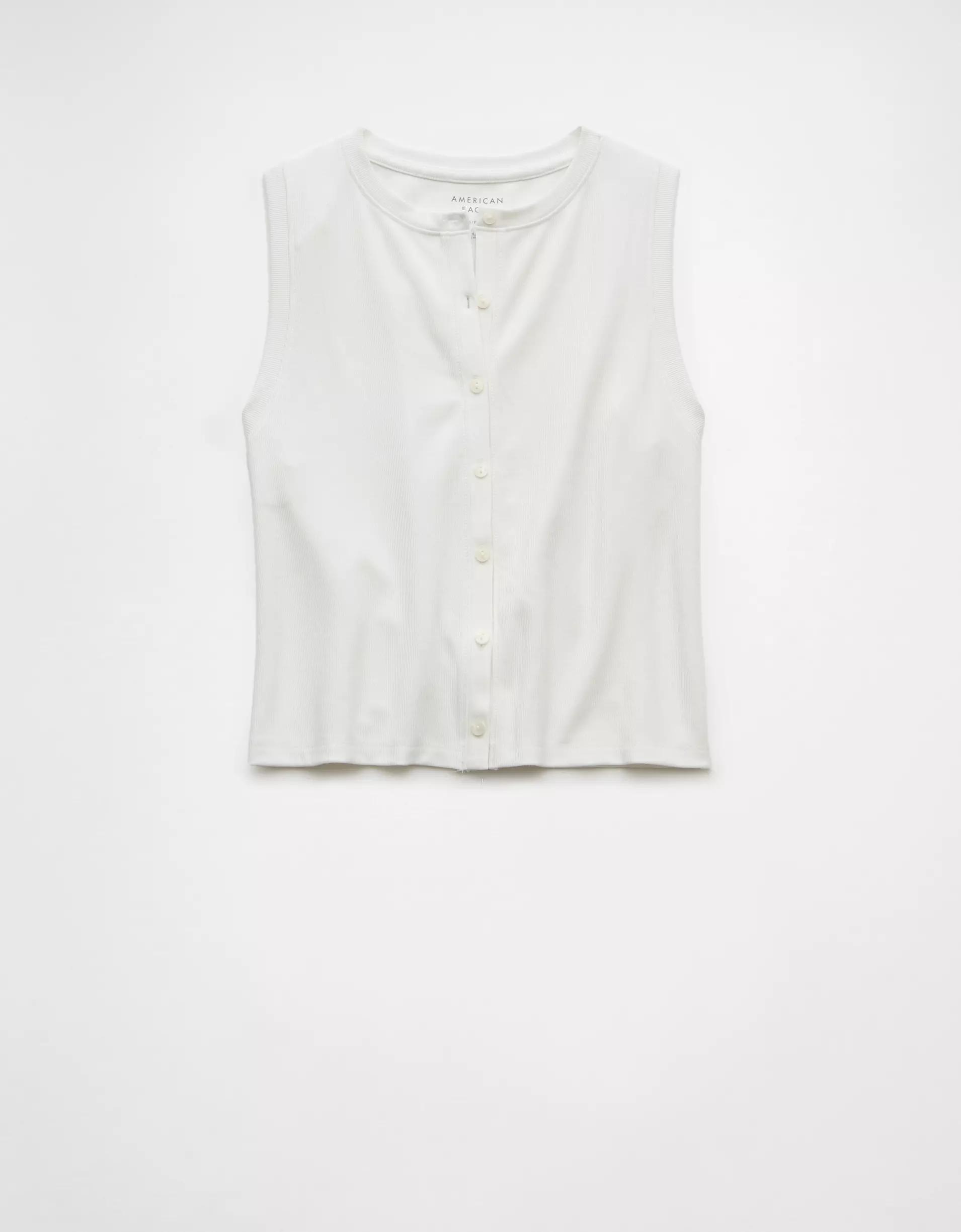 AE Button-Up Tank Top Product Image