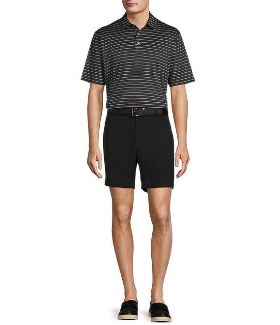 Roundtree & Yorke Performance Short Sleeve Wide Stripe Polo Shirt Product Image