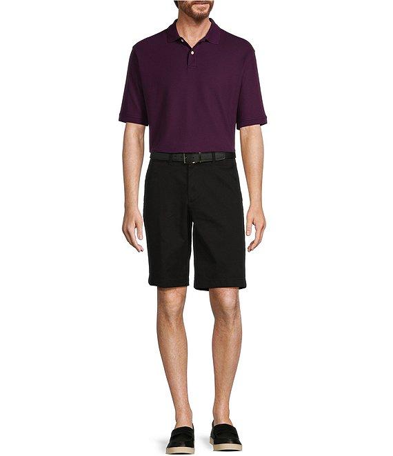 Roundtree & Yorke The Cloud Short Collection 11#double; Flat Front Washed Chino Shorts Product Image