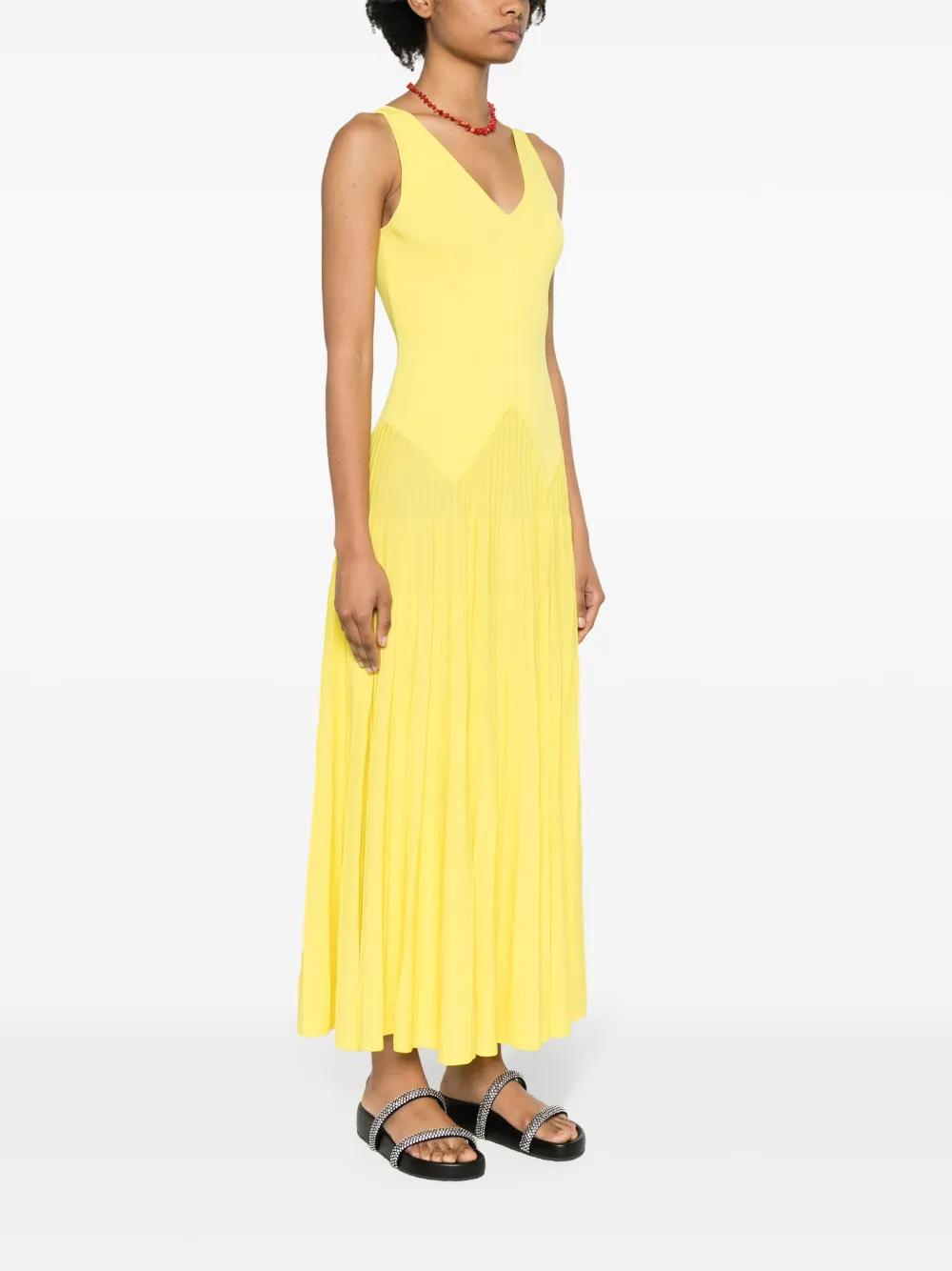 knitted pleated maxi dress Product Image