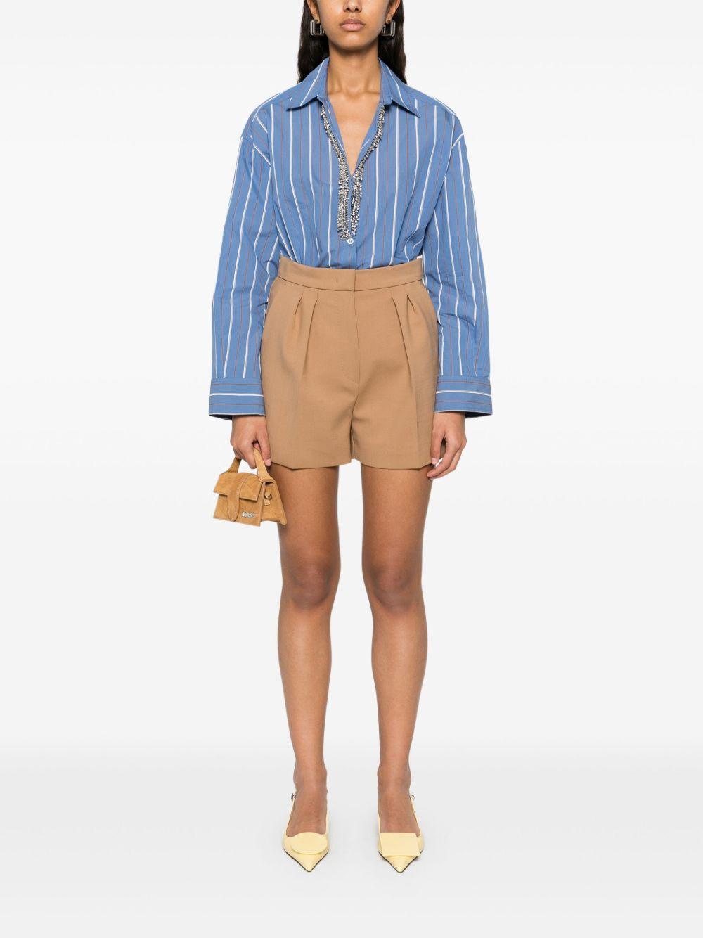 crystal-embellished striped shirt Product Image