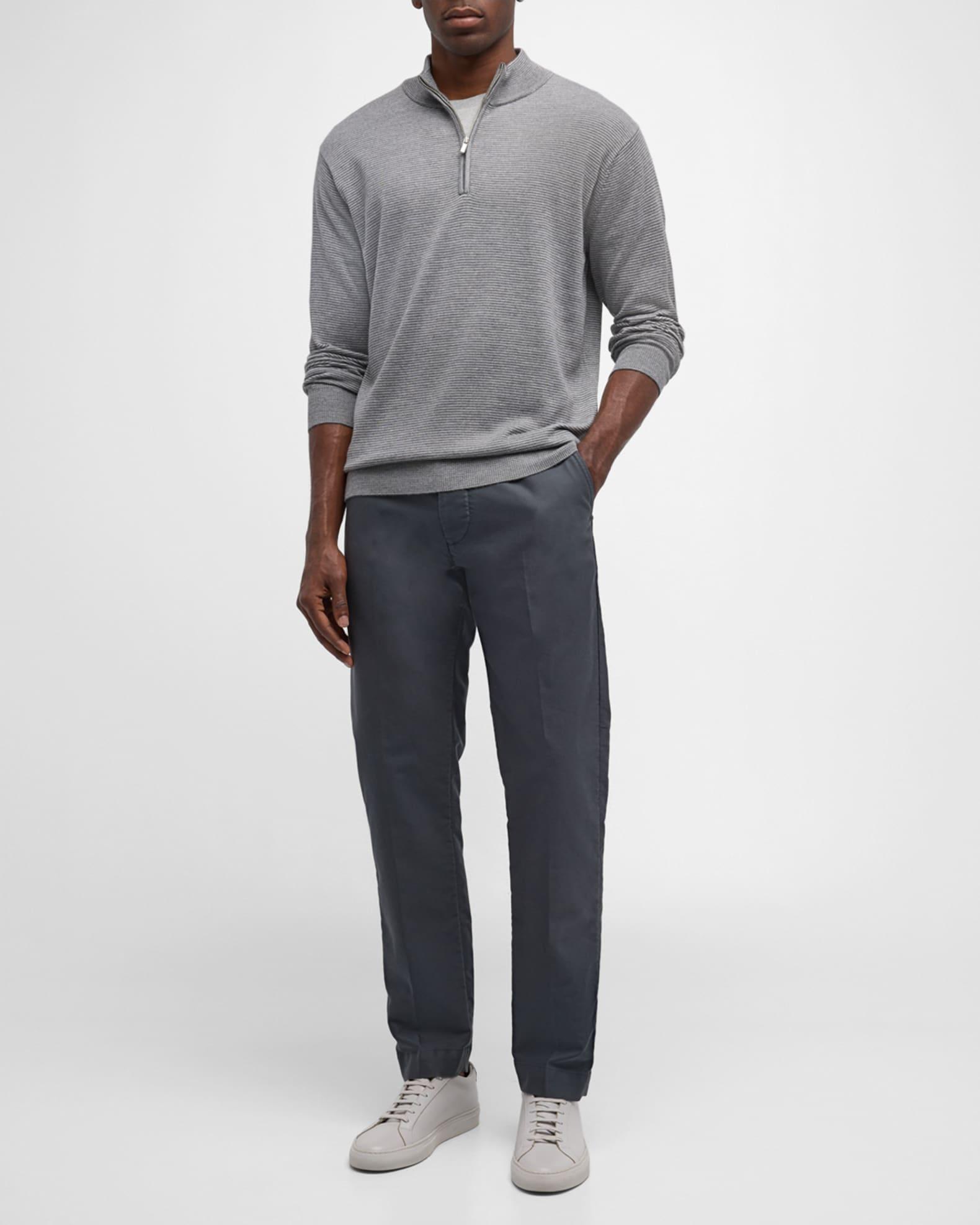 Men's Canton Stripe Quarter-Zip Sweater Product Image