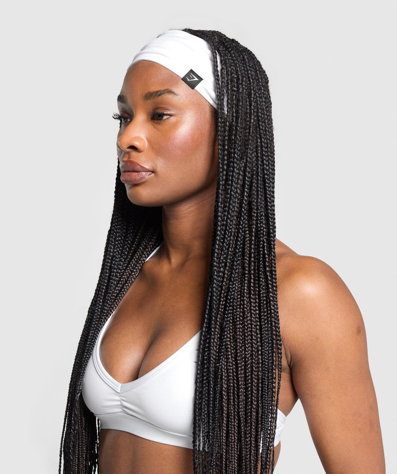 Gymshark Diffuse Sweat Headband - White Product Image