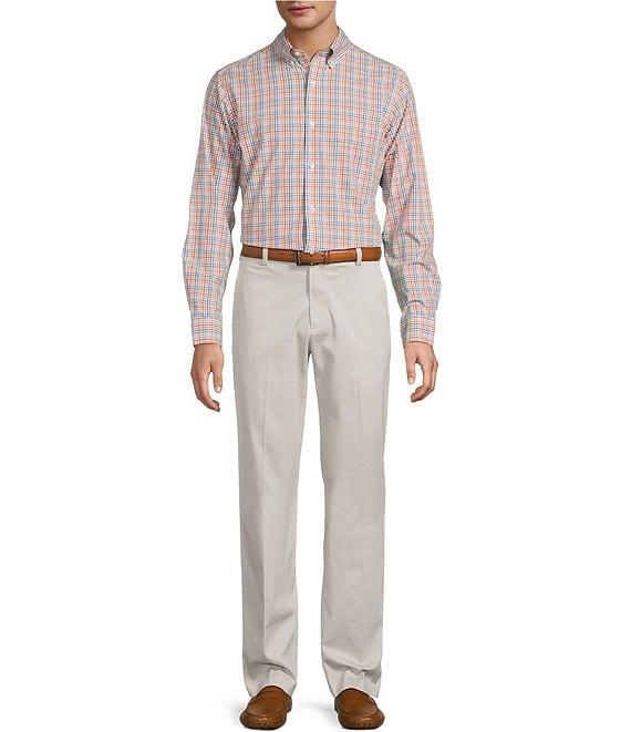 Gold Label Roundtree & Yorke Slim Fit Non-Iron Long Sleeve Plaid Sport Shirt Product Image