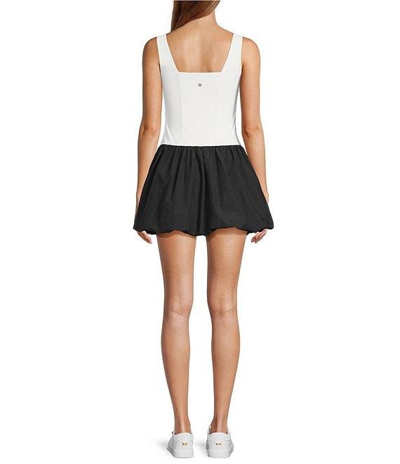 Antonio Melani Active Scoop Neck Two-Tone Sleeveless Bubble Hem Dress Product Image