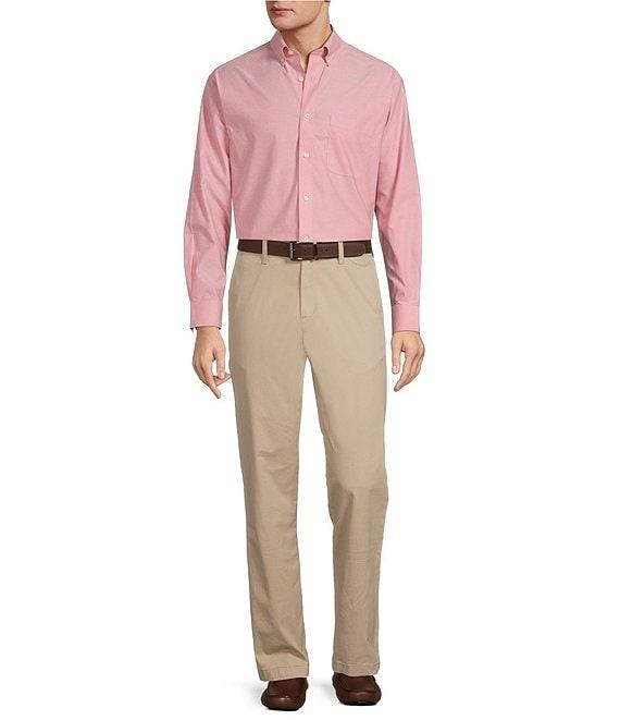 Gold Label Roundtree & Yorke Non-Iron Long Sleeve Solid Oxford Sport Shirt Product Image