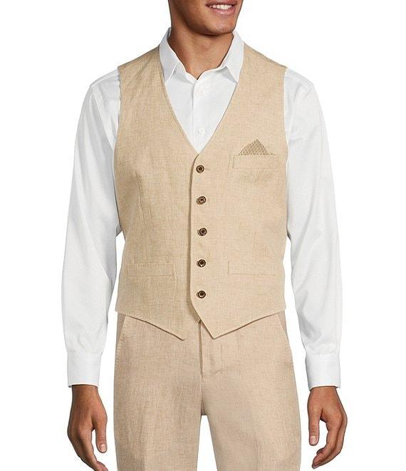 Murano Baird McNutt Suit Separate Linen Vest Product Image