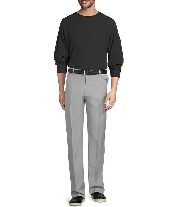 Roundtree & Yorke Long Sleeve Solid Waffle Crewneck Pullover Product Image