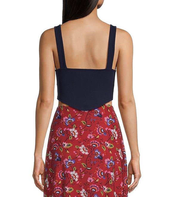 C&V Chelsea & Violet Knit V Hem Tank Top Product Image