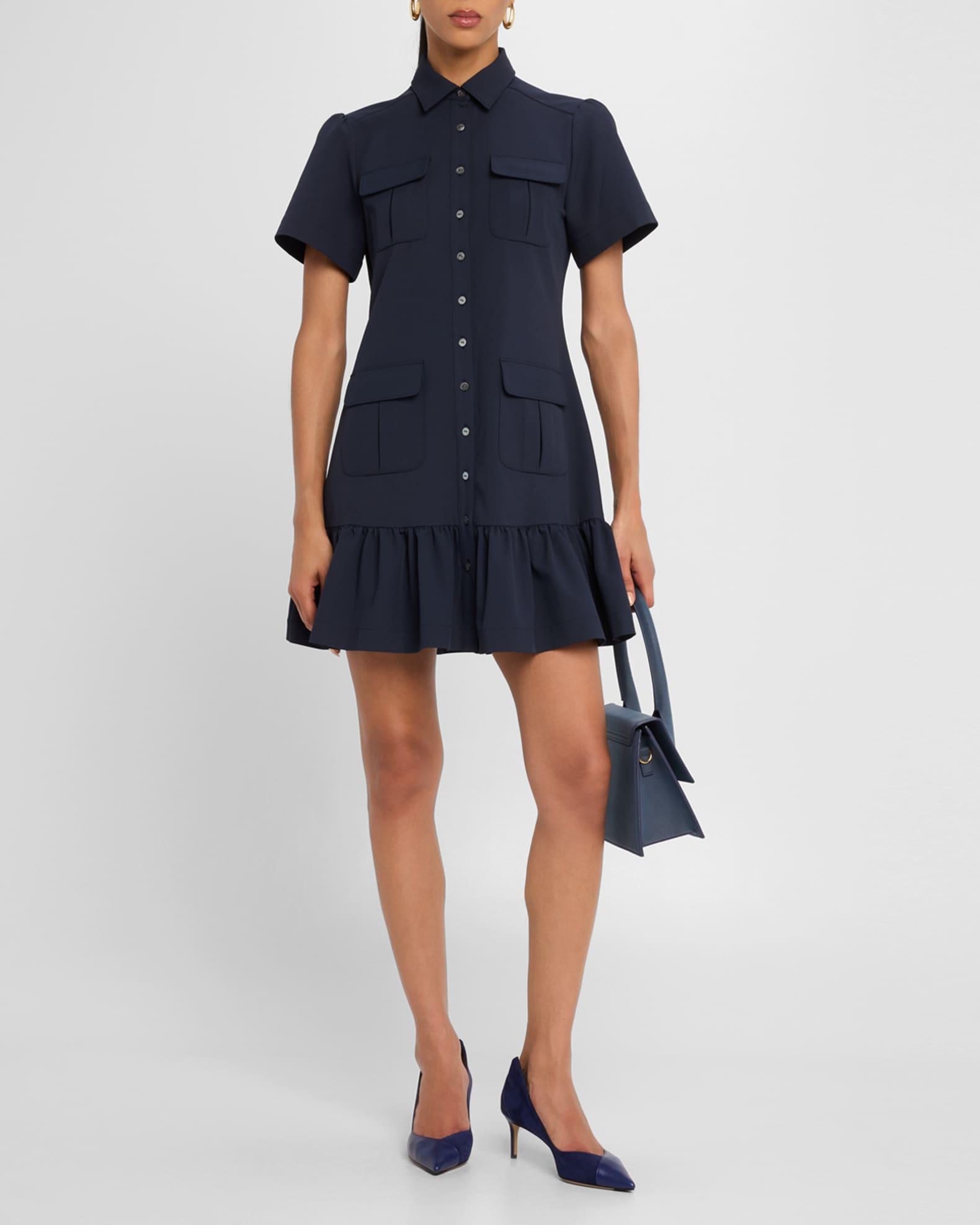 Jamie Short-Sleeve Shirtdress  Product Image