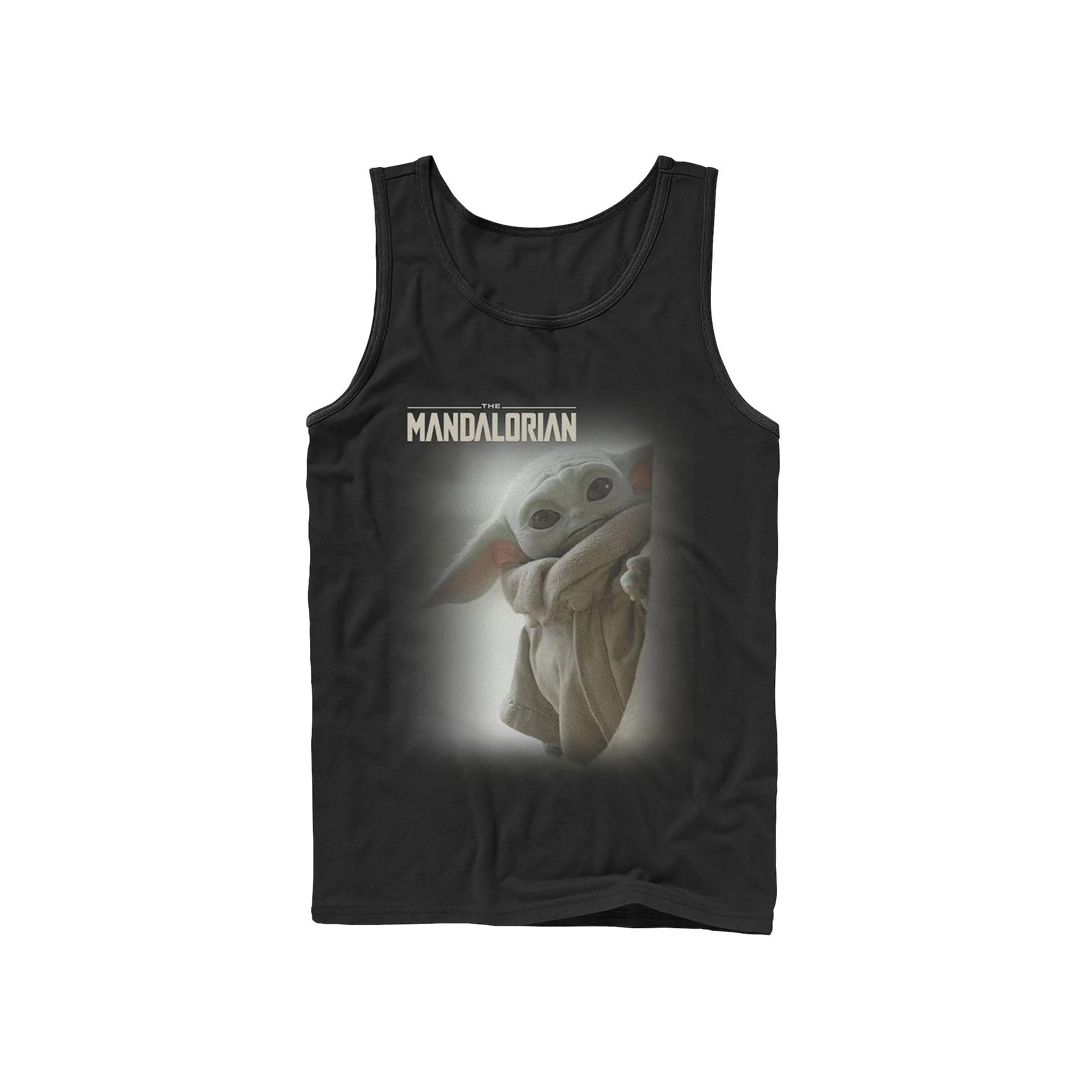 Men's Star Wars The Mandalorian The Child Faded Poster Tank Top, Size: XL, Black Product Image
