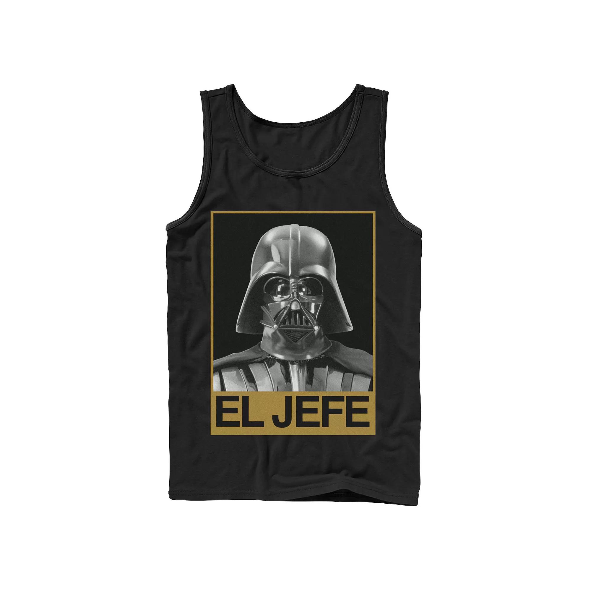 Men's Star Wars Darth Vader El Jefe Portrait Tank Top,  Product Image
