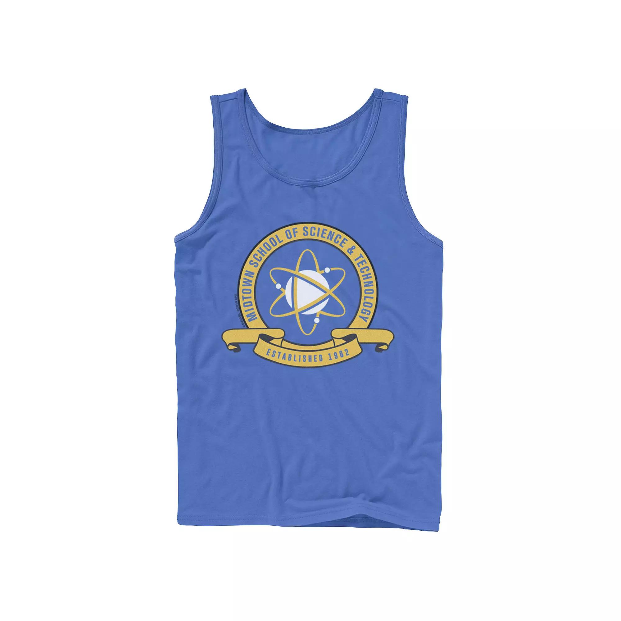 Men's Marvel Spider-Man Midtown School Of Science & Technology Crest Graphic Tank Top,  Product Image